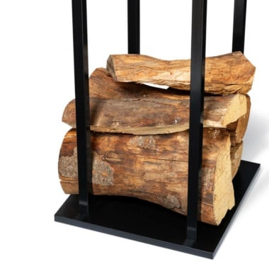 Étagère porte bûches verticale "Wood & Steel" (3)