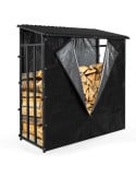Étagère à bûches 185 x 190 cm avec housse de protection