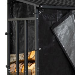 Étagère à bûches 185 x 190 cm avec housse de protection (3)