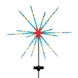 Lampe feu d'artifice solaire