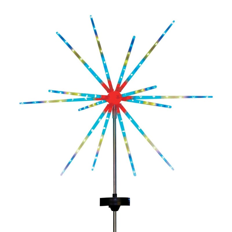 Lampe feu d'artifice solaire