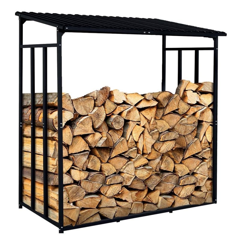 Étagère à bûches 185 x 190 cm avec housse de protection (1)