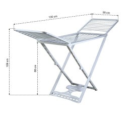 Séchoir à linge en plastique blanc 23 mètres (1)