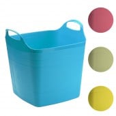 Seau flexible - Panier de rangement carré - 25 Litres