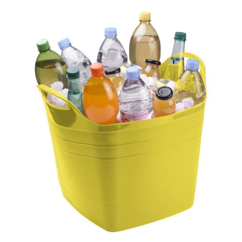 Seau flexible ou panier de rangement carré 25 Litres