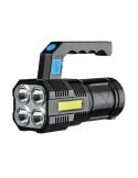 Lampe torche portable 200 Lumens, rechargeable USB, norme IP 44