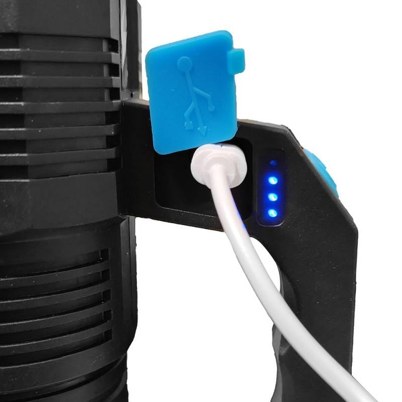 Lampe torche portable 200 Lumens, rechargeable USB, norme IP 44 (1)