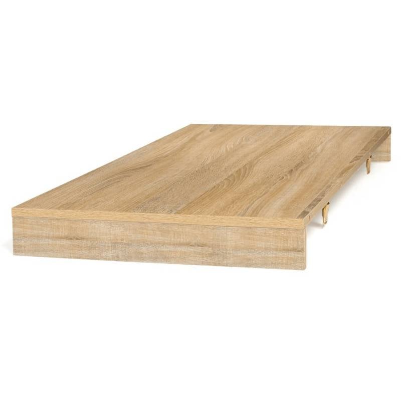 Table console extensible  effet bois et métal - 4 rallonges (4)