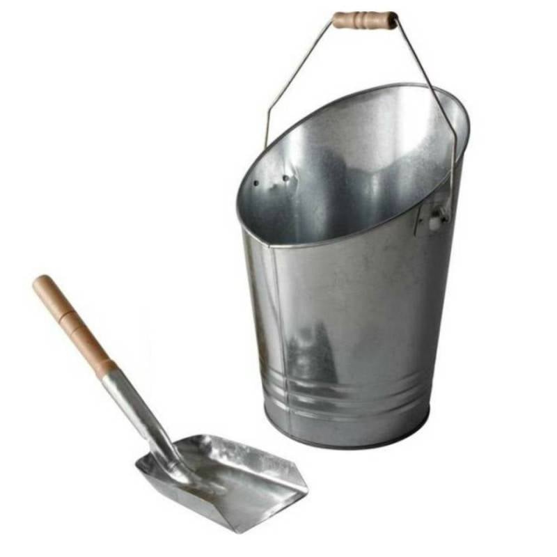 Seau et pelle à cendres métal galvanisé (1)