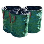 Sac pour déchets verts de jardin pop up 100 L - Lot de 3