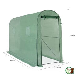 Serre spéciale tomates avec fenêtres moustiquaire et porte zippée (1)