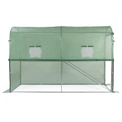 Serre spéciale tomates avec fenêtres moustiquaire et porte zippée (3)