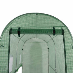 Serre spéciale tomates avec fenêtres moustiquaire et porte zippée (4)