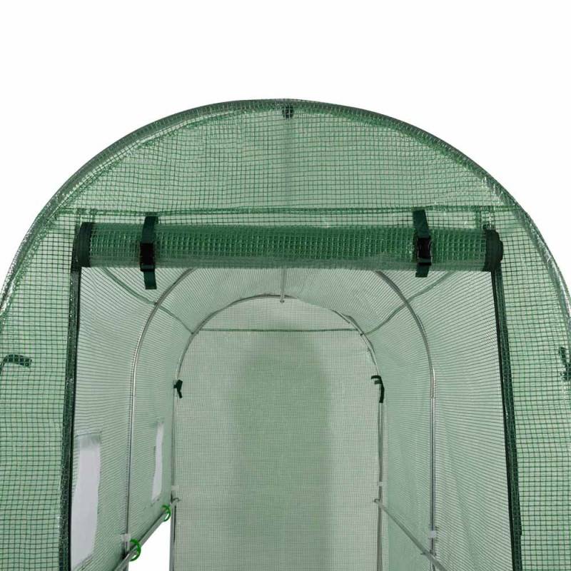 Serre spéciale tomates avec fenêtres moustiquaire et porte zippée (4)