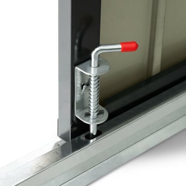 Abri de jardin coffre métallique vélos, outils - 210 x 130 x 105 cm (6)