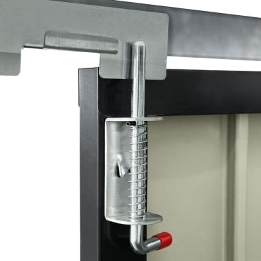 Abri de jardin coffre métallique vélos, outils - 210 x 130 x 105 cm (8)