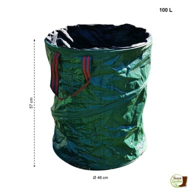 Sac pour déchets verts de jardin pop up 100 L - Lot de 3 (1)