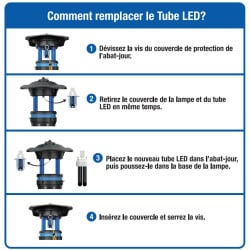 Lampe piège à moustiques et insectes volants (5)