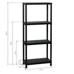 Étagère en plastique 4 niveaux (1)