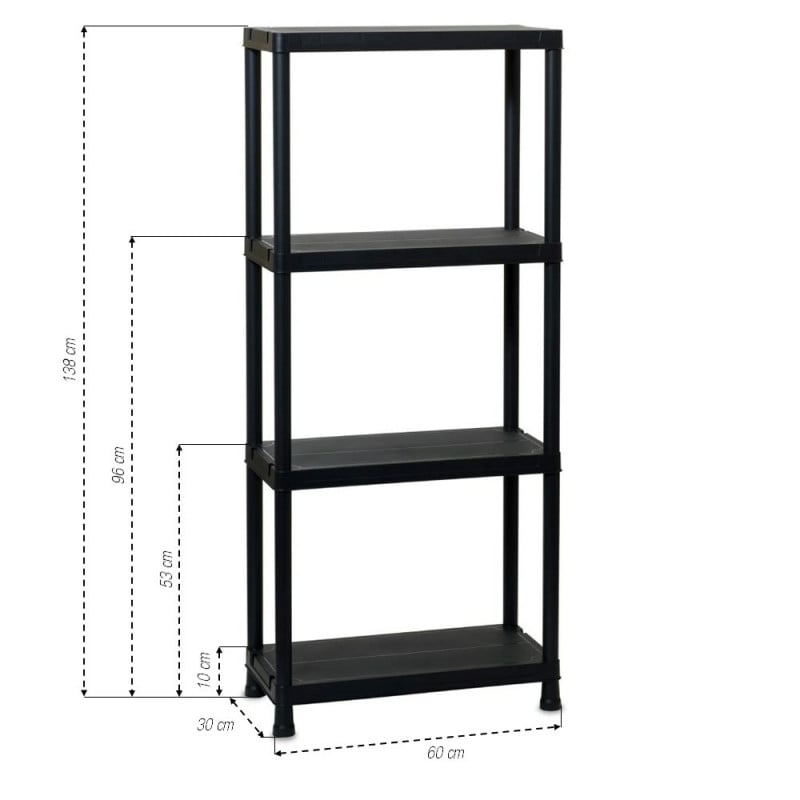 Étagère en plastique 4 niveaux (1)