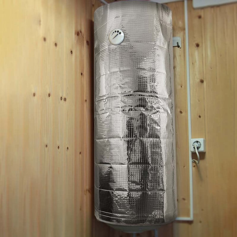 Isolant pour ballon d'eau chaude 160 x 200cm - kit complet avec Scotch (2)