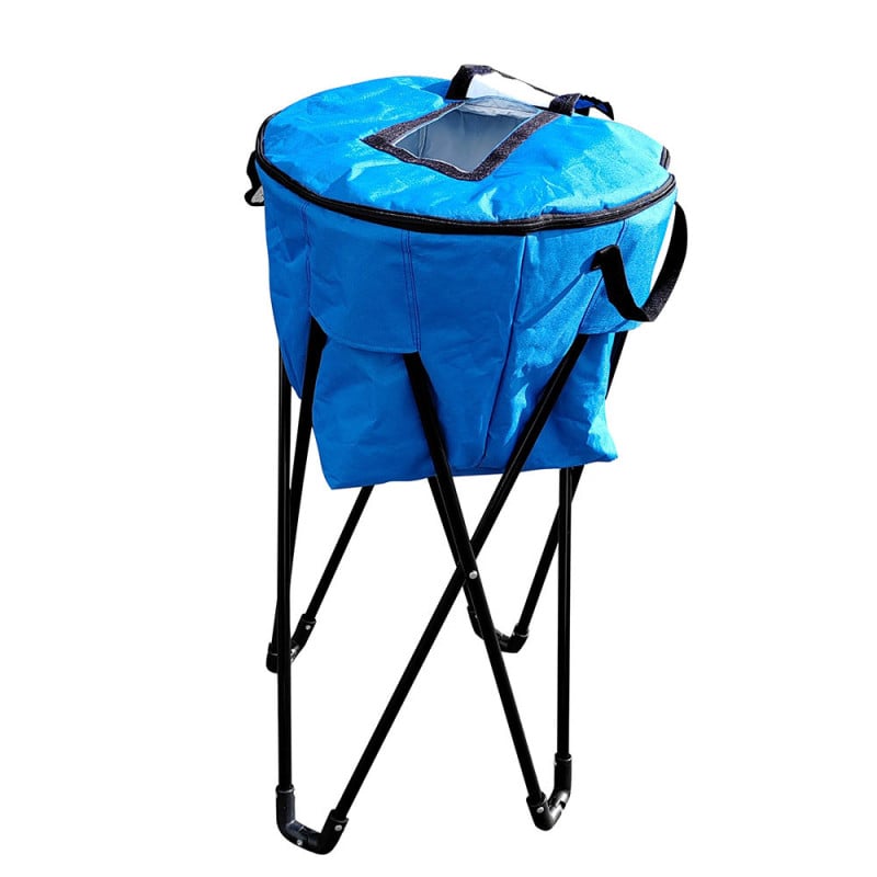 Glacière pliable sur pied avec housse de transport