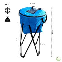 Glacière pliable sur pied avec housse de transport (1)