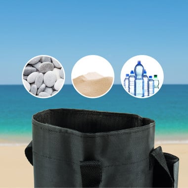 Sac de lestage à remplir pour parasol et mobilier extérieur - 4 x 15kg (4)
