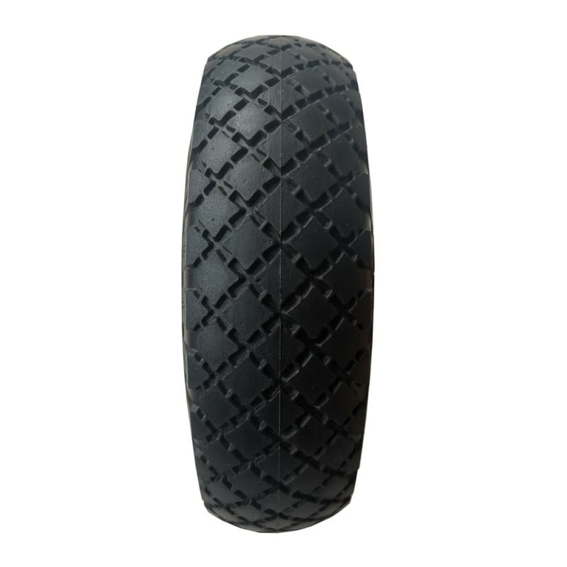 Roue increvable 260 mm  3.00 4  avec axe central et alésage 20 mm pour diable et chariot (3)