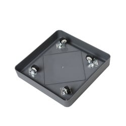 Support carré à roulettes invisibles pour plante et pot de fleurs (3)