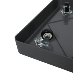 Support carré à roulettes invisibles pour plante et pot de fleurs (4)