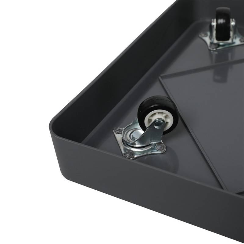 Support carré à roulettes invisibles pour plante et pot de fleurs (4)