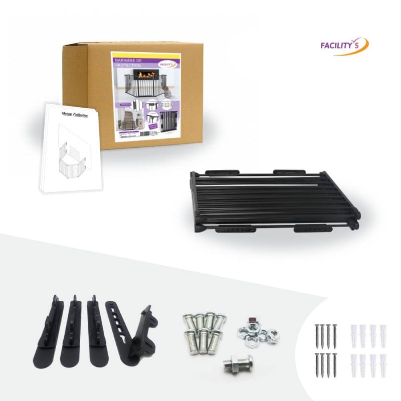 Barrière de sécurité enfant, bébé, animaux - 3 mètres, 5 panneaux (2)