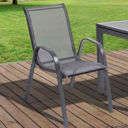 Chaises de jardin textilène - x 4 (8)