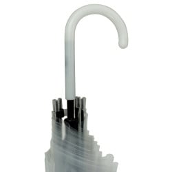 Parapluie blanc transparent - Ø 90 CM (1)