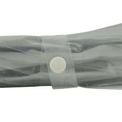 Parapluie blanc transparent - Ø 90 CM (2)