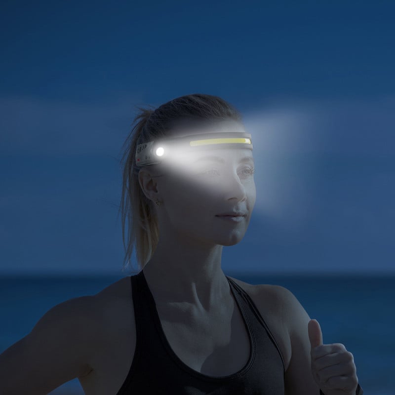 Lampe frontale rechargeable avec détecteur de mouvement (5)