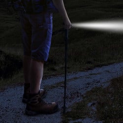 Bâton de marche télescopique avec LED (5)