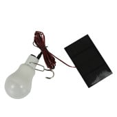 Lampe ampoule solaire extérieure rechargeable - 1.2 W