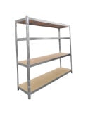 Rack étagère de rangement pour entrepôt, garage et atelier - Capacité 1400 kg - 2 M x 2,37 M