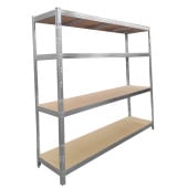 Rack étagère de rangement pour entrepôt, garage et atelier - Capacité 1400 kg - 2 M x 2,37 M