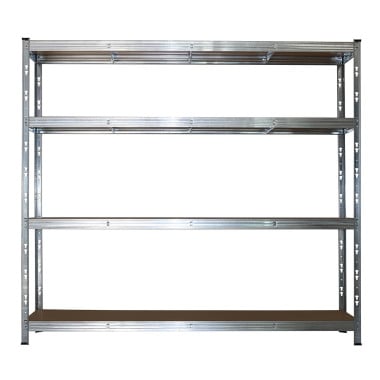 Rack étagère de rangement pour entrepôt, garage et atelier - Capacité 1400 kg - 2 M x 2,37 M (1)