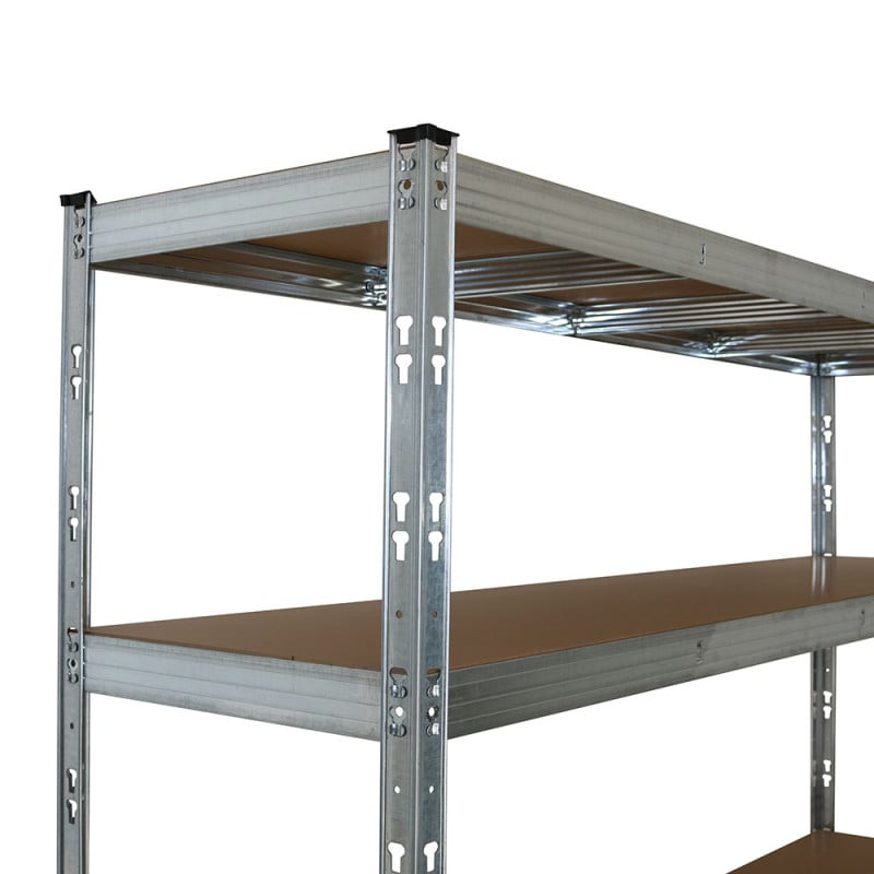 Rack étagère de rangement pour entrepôt, garage et atelier - 2 x 2,37 M