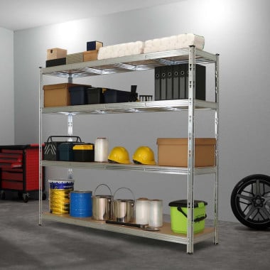 Rack étagère de rangement pour entrepôt, garage et atelier - Capacité 1400 kg - 2 M x 2,37 M (5)