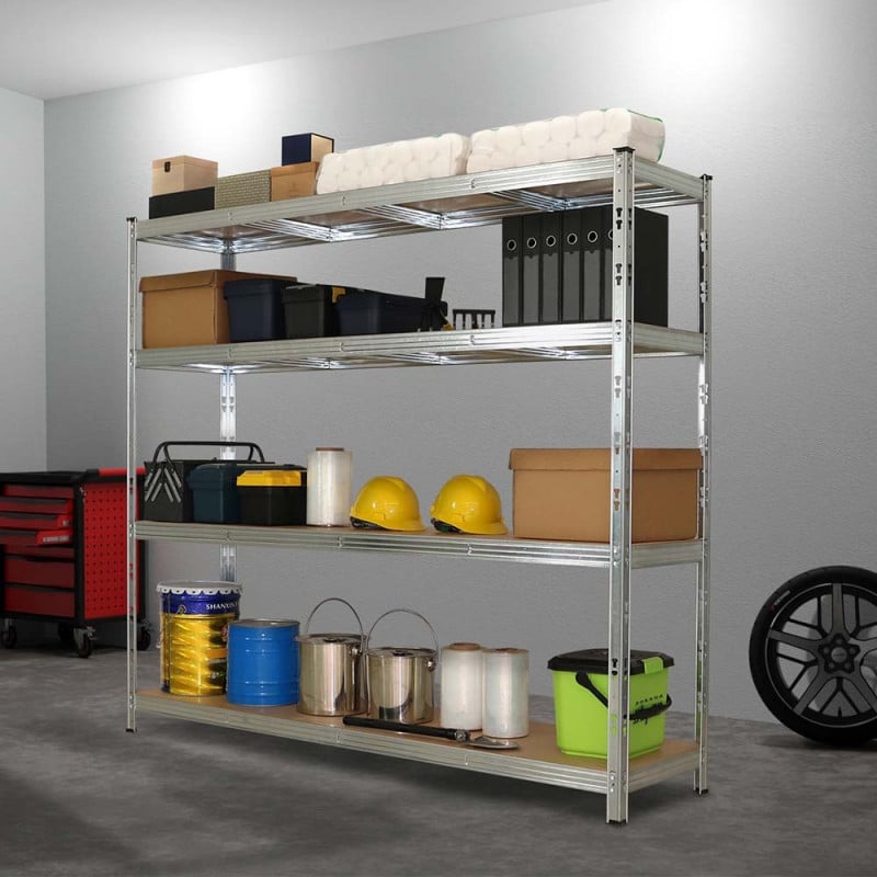 Rack étagère de rangement pour entrepôt, garage et atelier - Capacité 1400 kg - 2 M x 2,37 M (5)