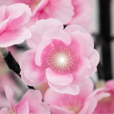 Branche de fleurs de cerisier lumineuse solaire (2)