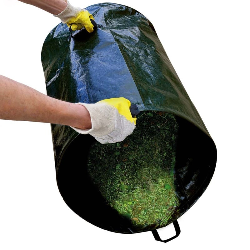 Sac de Jardin déchets Vert 2x280L Max. 50kg par Sac Robuste Lavable Sac de  déchets ordures Gazon Feuilles Sac déchets végétaux : : Jardin