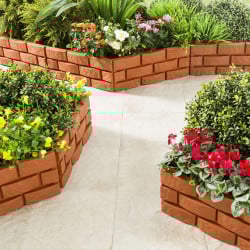 Bordures de jardin imitation brique - Vendu par 4 (3)