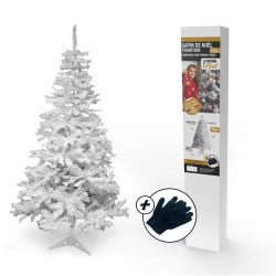 Sapin de Noël artificiel tradition et qualité - Arbre pour décoration de Noël avec support (23)