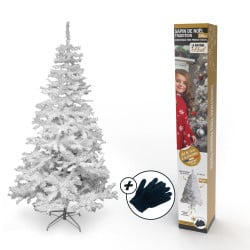 Sapin de Noël artificiel tradition et qualité - Arbre pour décoration de Noël avec support (24)